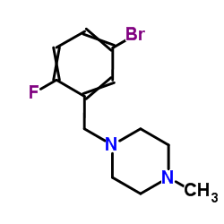 1-(5-Bromo-2-fluorobenzyl)-4-methylpiperazine Structure
