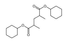 dicyclohexyl 2,4-dimethylpentanedioate Structure