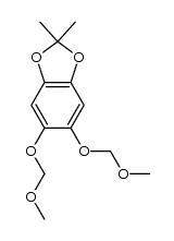 5,6-bis(methoxymethoxy)-2,2-dimethylbenzo[d][1,3]dioxole结构式