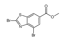 methyl 2,4-dibromo-benzothiazole-6-carboxylate Structure