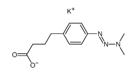 4-(3,3-dimethyl-1-triazeno)phenylbutyric acid结构式