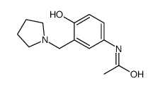 N-(4-HYDROXY-3-(1-PYRROLIDINYLMETHYL) PHENYL) ACETAMIDE structure