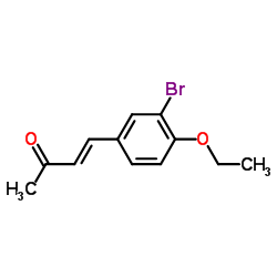(3E)-4-(3-Bromo-4-ethoxyphenyl)-3-buten-2-one Structure