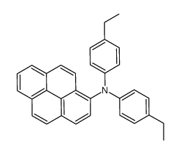 N,N-bis(4-ethylphenyl)pyren-1-amine结构式