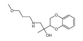 α-[[(3-Methoxypropyl)amino]methyl]-α-methyl-1,4-benzodioxane-2-methanol结构式