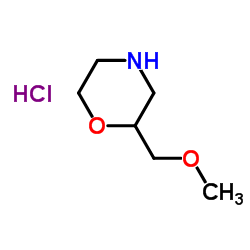 2-(Methoxymethyl)morpholine hydrochloride (1:1) structure