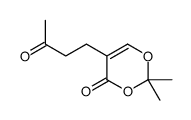 2,2-dimethyl-5-(3-oxobutyl)-1,3-dioxin-4-one Structure