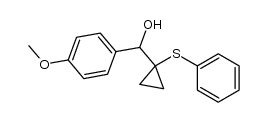 1-(phenylthio)cyclopropyl-1-(4-methoxyphenyl)-methanol Structure