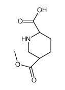 (2R,5S)-5-(METHOXYCARBONYL)PIPERIDINE-2-CARBOXYLIC ACID structure