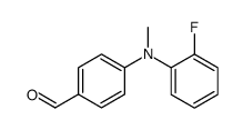 4-((2-Fluorophenyl)(Methyl)Amino)Benzaldehyde结构式
