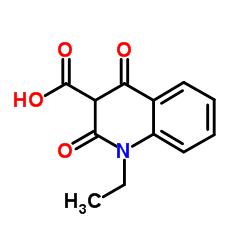 1-Ethyl-2,4-dioxo-1,2,3,4-tetrahydro-3-quinolinecarboxylic acid Structure