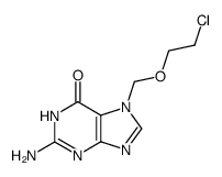 7-[(2-chloroethoxy)methyl]guanine Structure