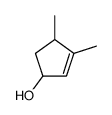 3,4-dimethylcyclopent-2-en-1-ol结构式