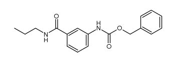 N'-propyl-3-(((benzyloxy)carbonyl)amino)benzamide结构式