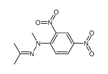 acetone-[(2,4-dinitro-phenyl)-methyl-hydrazone]结构式