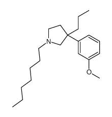 1-Heptyl-3-(m-methoxyphenyl)-3-propylpyrrolidine picture