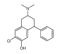 1-phenyl-3-dimethylamino-6-chloro-7-hydroxy-1,2,3,4-tetrahydronaphthalene structure