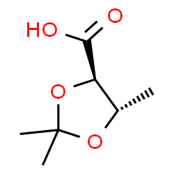 1,3-Dioxolane-4-carboxylicacid,2,2,5-trimethyl-,trans-(9CI)结构式