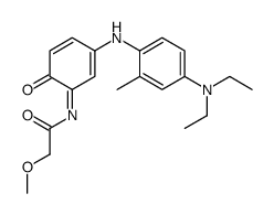 N-[3-[4-(diethylamino)-2-methylanilino]-6-oxocyclohexa-2,4-dien-1-ylidene]-2-methoxyacetamide Structure