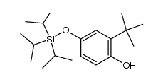 2-(1,1-dimethylethyl)-4-(triisopropylsilyloxy)phenol Structure