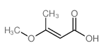 (E)-3-Methoxy-2-butenoic acid Structure