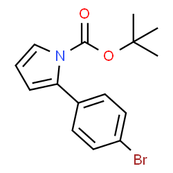 tert-Butyl 2-(4-bromophenyl)-1H-pyrrole-1-carboxylate Structure