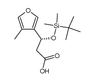(R)-3-(tert-butyldimethylsilyl)oxy-3-(4-methylfuryl)propionic acid Structure