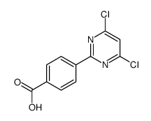 4-(4,6-dichloropyrimidin-2-yl)benzoic acid Structure