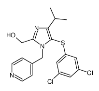 {5-[(3,5-DICHLOROPHENYL)SULFANYL]-4-ISOPROPYL-1-(PYRIDIN-4-YLMETHYL)IMIDAZOL-2-YL}METHANOL结构式