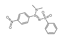 N2-Benzolsulfonyl-N1,N1-dimethyl-p-nitro-benzolsulfinsaeure-amidin结构式