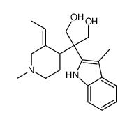 2-(3-Ethylidene-1-methyl-4-piperidinyl)-2-(3-methyl-1H-indol-2-yl)-1,3-propanediol Structure