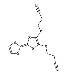 4,5-bis(2'-cyanoethylthio)-tetrathiafulvalene Structure