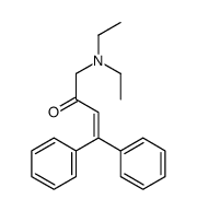 1-(diethylamino)-4,4-diphenylbut-3-en-2-one结构式