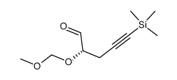 (S)-2-(methoxymethoxy)-5-(trimethylsilyl)pent-4-ynal Structure