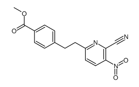 methyl 4-(2-(6-cyano-5-nitropyridin-2-yl)ethyl)benzoate Structure