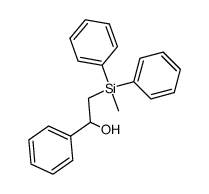 1-phenyl-2-(methyldiphenylsilyl)ethanol结构式