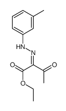 ethyl 2-[(3-methylphenyl)hydrazinylidene]-3-oxobutanoate Structure