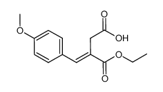 3-(ethoxycarbonyl)-4-(4-methoxyphenyl)but-3-enoic acid Structure
