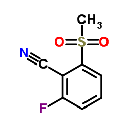2-Fluoro-6-(methylsulfonyl)benzonitrile Structure