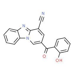 2-(2-Hydroxybenzoyl)pyrido[1,2-a]benzimidazole-4-carbonitrile结构式
