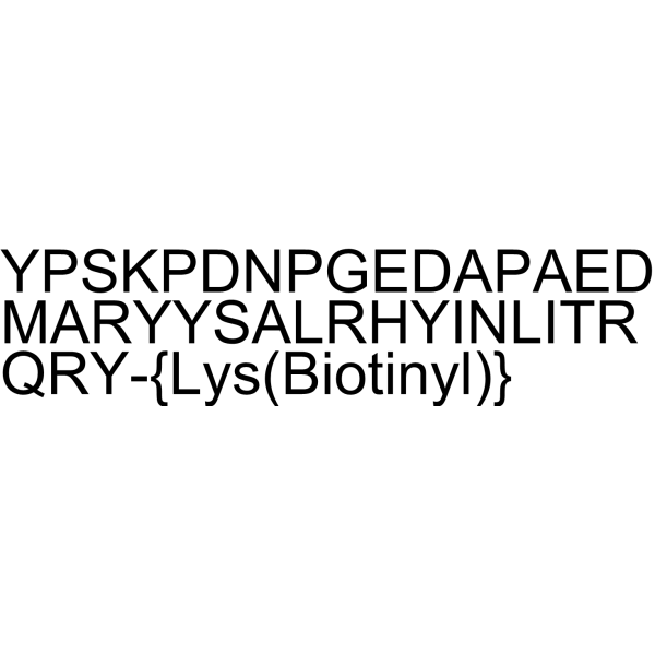 Neuropeptide Y-Lys(biotinyl) (free acid) (human, rat) trifluoroacetate salt结构式