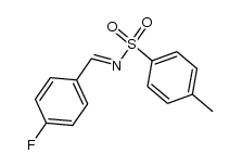 N-(4-FLUOROBENZYLIDENE)-4-METHYLBENZENESULFONAMIDE structure