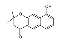 9-hydroxy-2,2-dimethyl-3H-benzo[g]chromen-4-one结构式