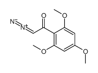 2-diazonio-1-(2,4,6-trimethoxyphenyl)ethenolate结构式