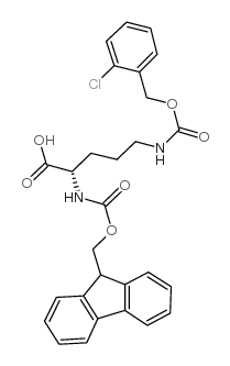 N5-[[(2-氯苯基)甲氧基]羰基]-N2-[芴甲氧羰基]-L-鸟氨酸结构式