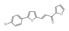 (E)-3-(5-(4-bromophenyl)furan-2-yl)-1-(furan-2-yl)prop-2-en-1-one Structure