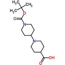 1'-(TERT-BUTOXYCARBONYL)-[1,4'-BIPIPERIDINE]-4-CARBOXYLIC ACID Structure