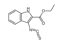 3-isothiocyanato-1H-indole-2-carboxylic acid ethyl ester Structure