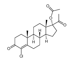 17-α acetoxy-4,5-epoxypregnan-3,20-dione结构式