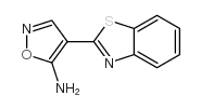 4-(BENZO[D]THIAZOL-2-YL)ISOXAZOL-5-AMINE Structure